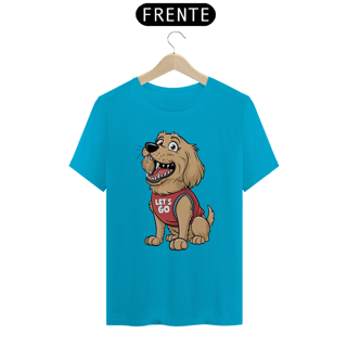 Nome do produto T-Shirt Classic Estampa  de um Cao golden retriever