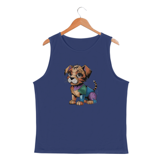 Nome do produto Regata Masculina Sport Dry UV Estampa Gato Cubismo
