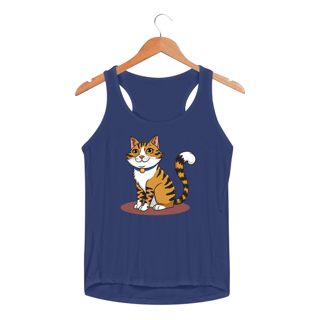 Nome do produto Regata Feminina Sport Dry UV Estampa Gato Tigre