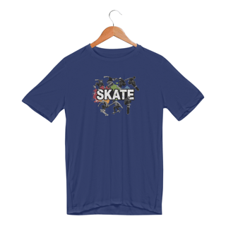 Nome do produto Camiseta Sport Dry UV Estampa Skate Manobras
