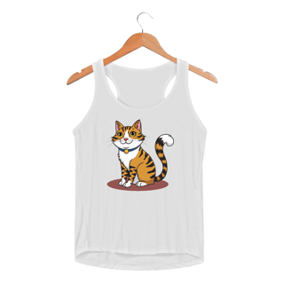 Nome do produto Regata Feminina Sport Dry UV Estampa Gato Tigre