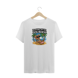 Nome do produto T-Shirt Quality Plus Size Estampa Cao na Praia Relax