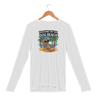 Nome do produto Camiseta Manga Longa Sport Dry UV Estampa Cao na Praia Relax