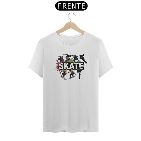 T-Shirt Quality Estampa Skate Manobras