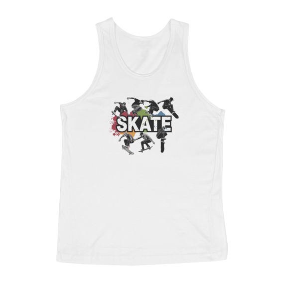 Regata Masculina Quality Estampa Skate Manobras