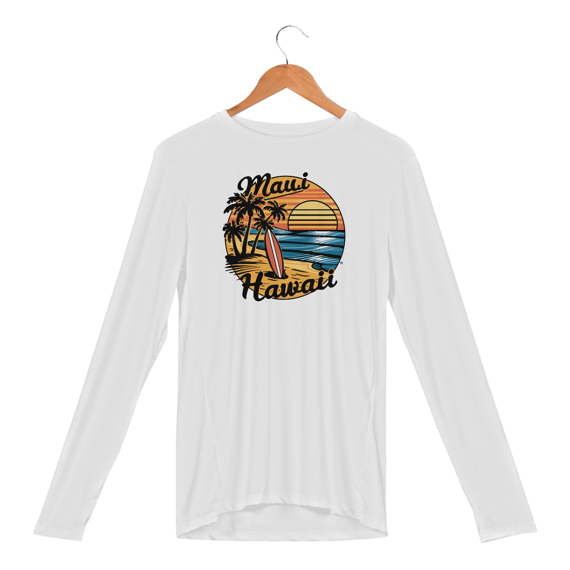 Camisa Manga Longa Sport Dry UV Estampa Surf