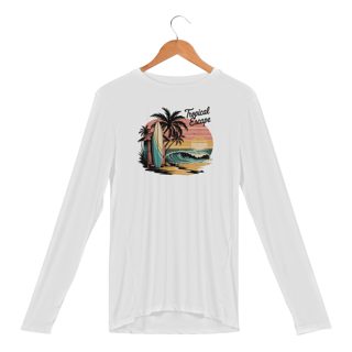 Nome do produto Camisa Manga Longa Sport Dry UV Estampa Surf