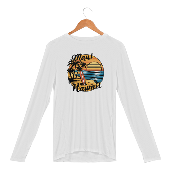 Camisa Manga Longa Sport Dry UV Estampa Surf Sol