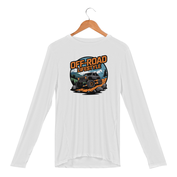 Camisa Manga Longa Sport Dry UV estampa aventura  Life Style