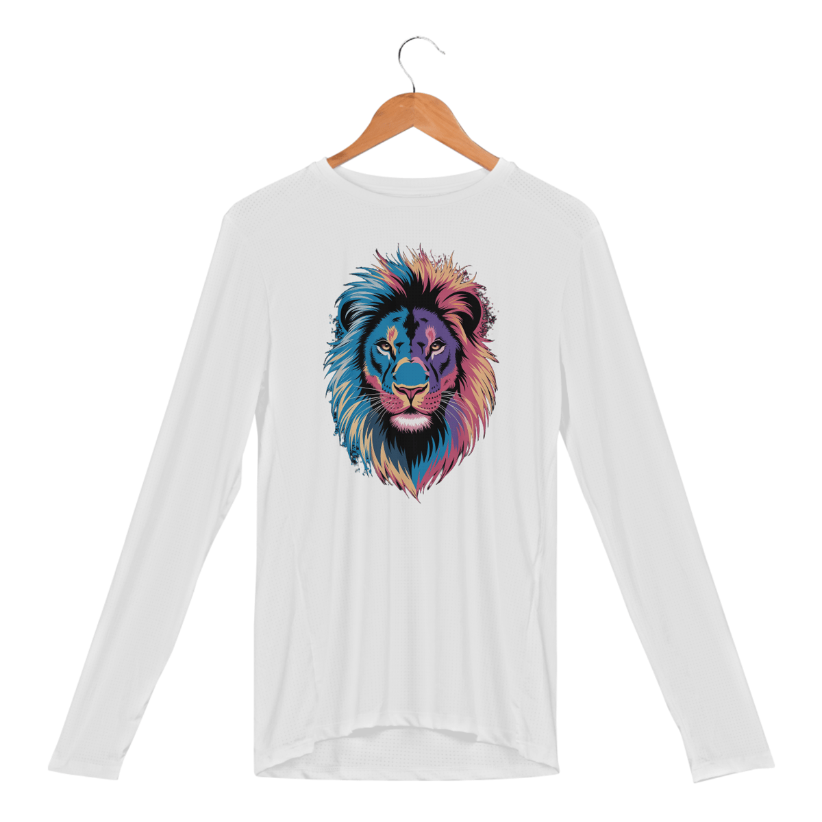 Nome do produto: Manga Longa Sport Dry UV Estampa Leão Colorido
