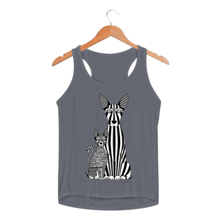 Nome do produto Regata Feminina Sportv Dry UV Estampa Gato Cão 