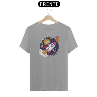 Nome do produto T-Shirt Quality Estampa de menina e Foguete Space