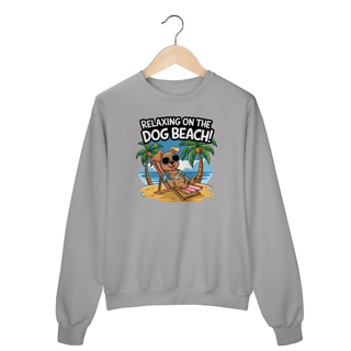 Nome do produto Moletom Fechado Estampa Cao na Praia Relax