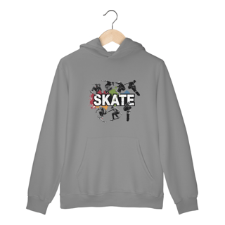 Nome do produto Moletom Canguru com Bolso e Capuz Estampa Skate Manpbras