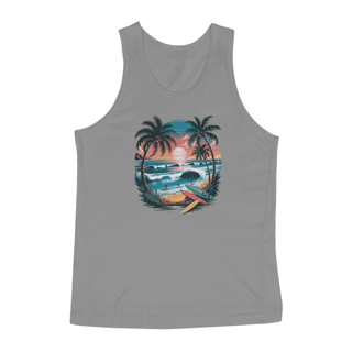 Nome do produto Regata Masculina Quality Estampa Surf  Praia Sol Palmeiras