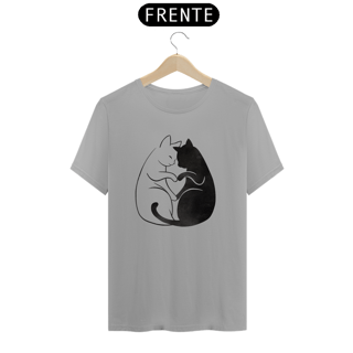 Nome do produto T-shirt Classic com Estampa de 2 Gatos Coracao