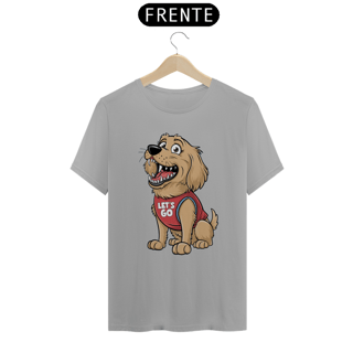 Nome do produto T-Shirt Classic Estampa  de um Cao golden retriever