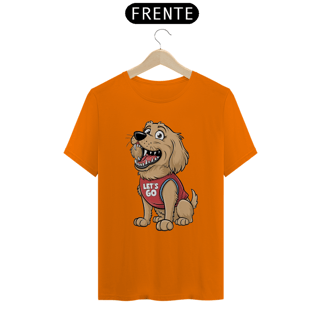 Nome do produto T-Shirt Classic Estampa  de um Cao golden retriever
