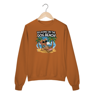 Nome do produto Moletom Fechado Estampa Cao na Praia Relax