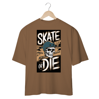 Nome do produto Camiseta Oversized Estampa Skate Caveira