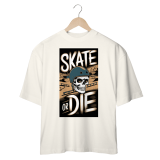 Nome do produto Camiseta Oversized Estampa Skate Caveira