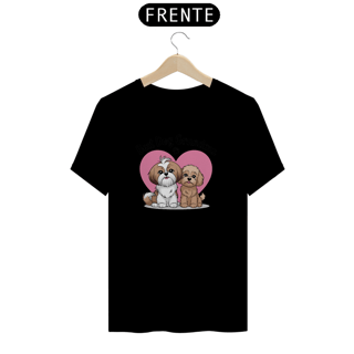 Nome do produto T- Shrt Classic Estampa de Dois Caes Shih Tz