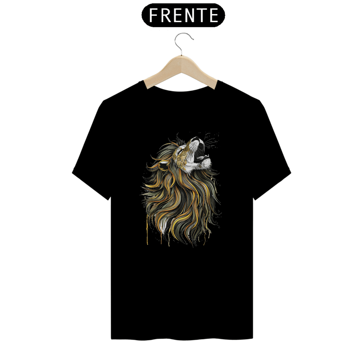 Nome do produto: T-Shirt Quality Estampa Leão Juba