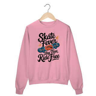 Nome do produto Moletom Fechado com Estampa Skate Texto Fever