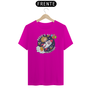 Nome do produto T-Shirt Quality Estampa de menina e Foguete Space