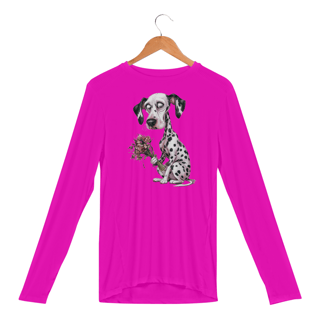 Nome do produto Camisa Manga Longa Sport Dry UV Estampa Dalmata Florais