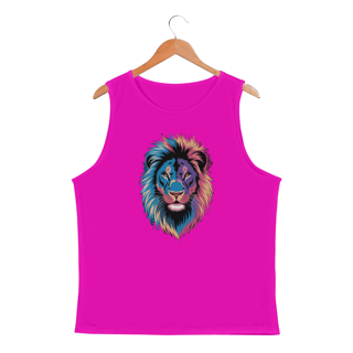 Nome do produto Regata Masculina Sport Dry UV Estampa Leão Colorido