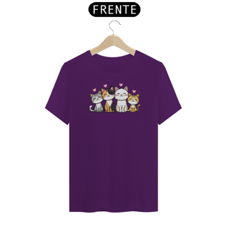 Nome do produto T-shirt Classic com Estampa de quatros Gatos