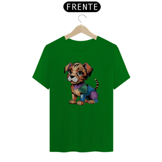 Nome do produto T-shirt Quality Camiseta com estampa  de Gato Cubismo