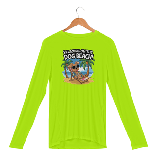 Nome do produto Camiseta Manga Longa Sport Dry UV Estampa Cao na Praia Relax