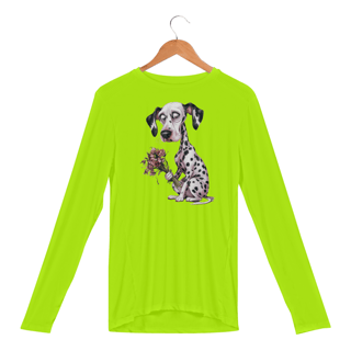 Nome do produto Camisa Manga Longa Sport Dry UV Estampa Dalmata Florais