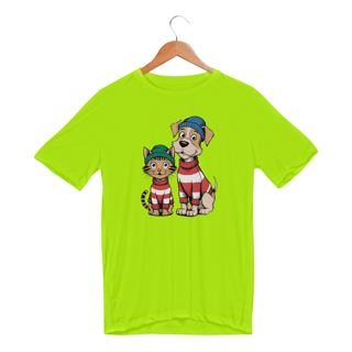 Nome do produto Camiseta Sport Dry UV Estampa Adote-me