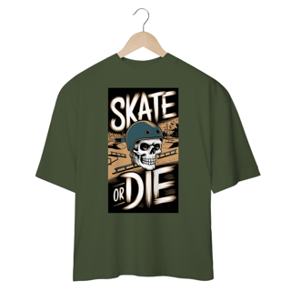 Nome do produto Camiseta Oversized Estampa Skate Caveira