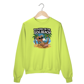 Nome do produto Moletom Fechado Estampa Cao na Praia Relax