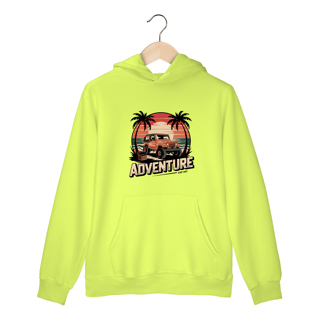 Nome do produto Moletom Canguru com Bolso e Capuz Aventura Off-Road Jipe Praia