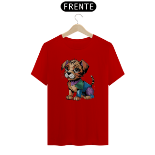 Nome do produto T-shirt Quality Camiseta com estampa  de Gato Cubismo