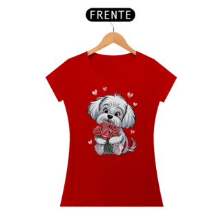 Nome do produto Boby Long Quality Estampa cão branco Maltês