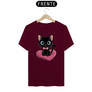 Nome do produto T-Shirt Quality Estampa Gato Preto Almofada