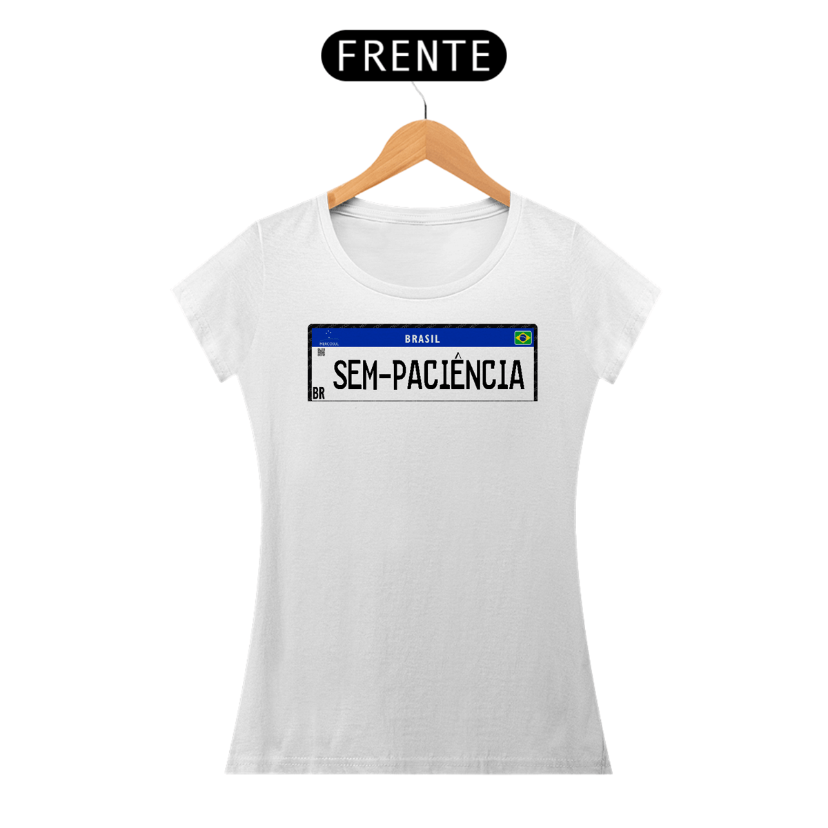 Nome do produto: CAMISETA ESTAMPA SEM PACIÊNCIA