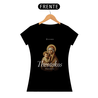 Nome do produto Camiseta Prime Theotokos Panagia (Feminina) - Nossa Senhora - STAVROS