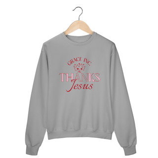 Nome do produto Moletom | Thank Jesus 
