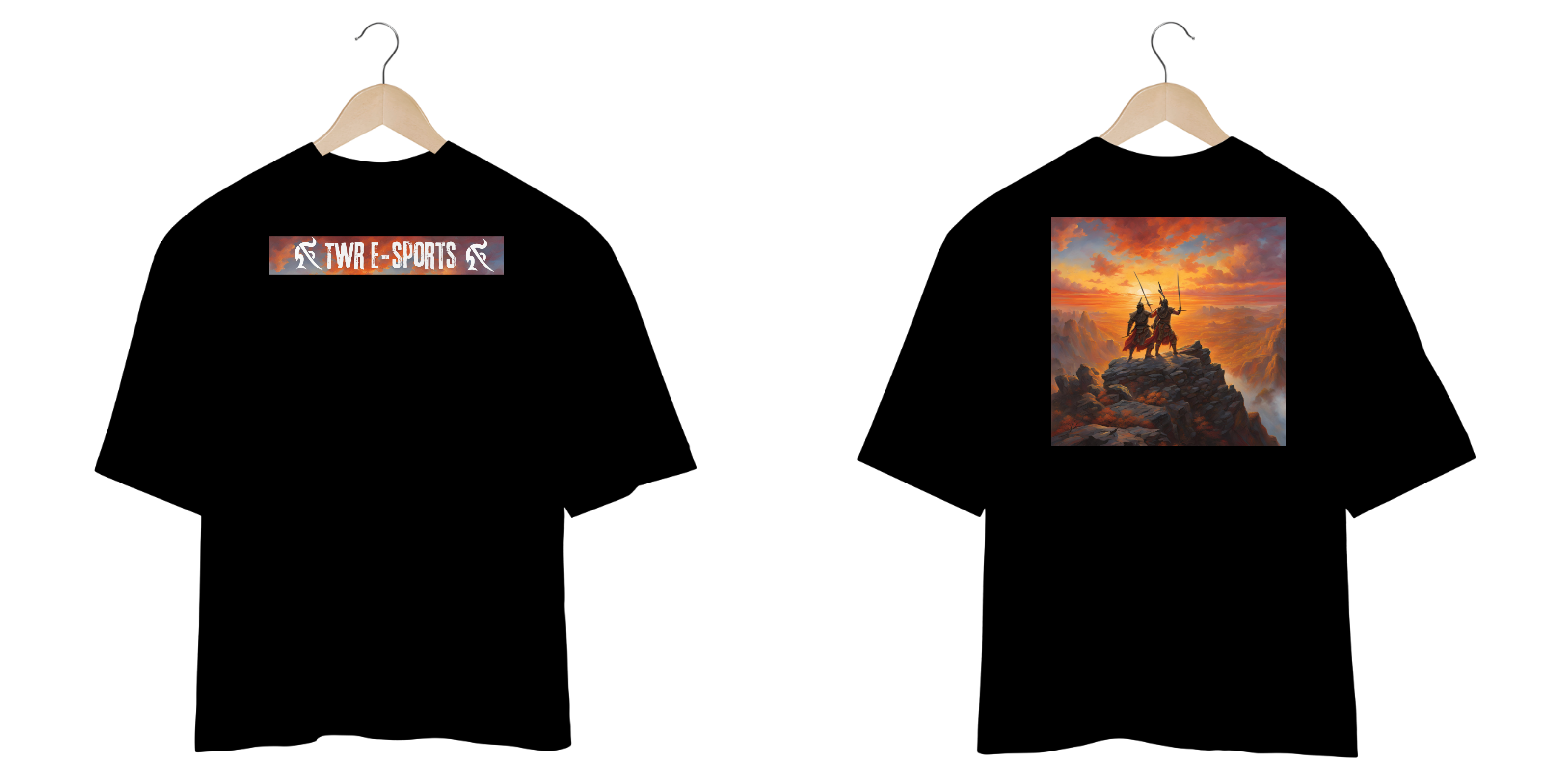 Camisa Oversized Guerreiros ao Pôr do sol