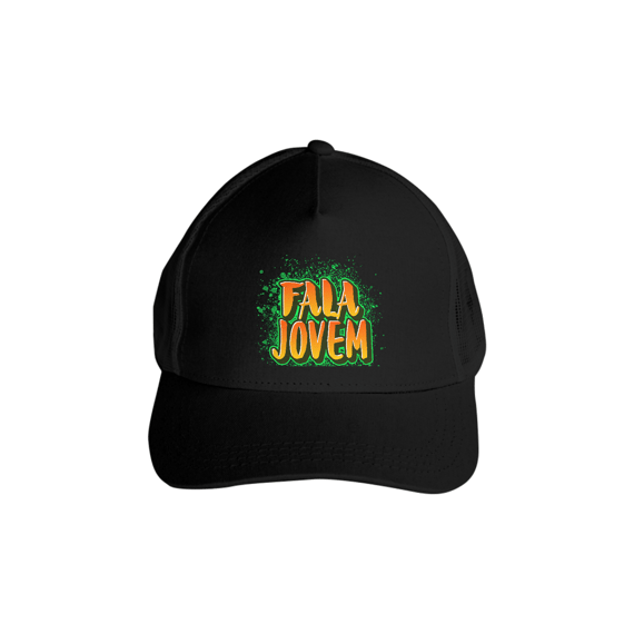 Boné  Tela Fala Jovem Bah Tchê, Partimos!