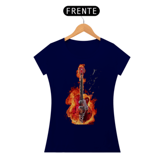 Nome do produtoCamiseta Heavy Gift Guitar Fire Feminina