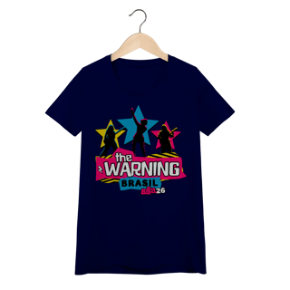 Nome do produtoCamiseta The Warning Lollapalooza 2026 Feminina