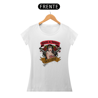 Nome do produto Sweet Guns - Modelo Logotipo Baby Look